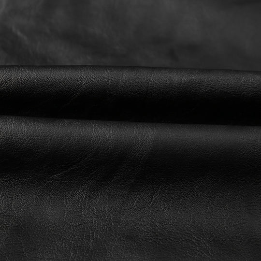 Herren Lederimitat-Bikerjacke im Vintage-Look mit Stehkragen, Ziernähten und Mehrfach-Reißverschlusstaschen Nord Taschen