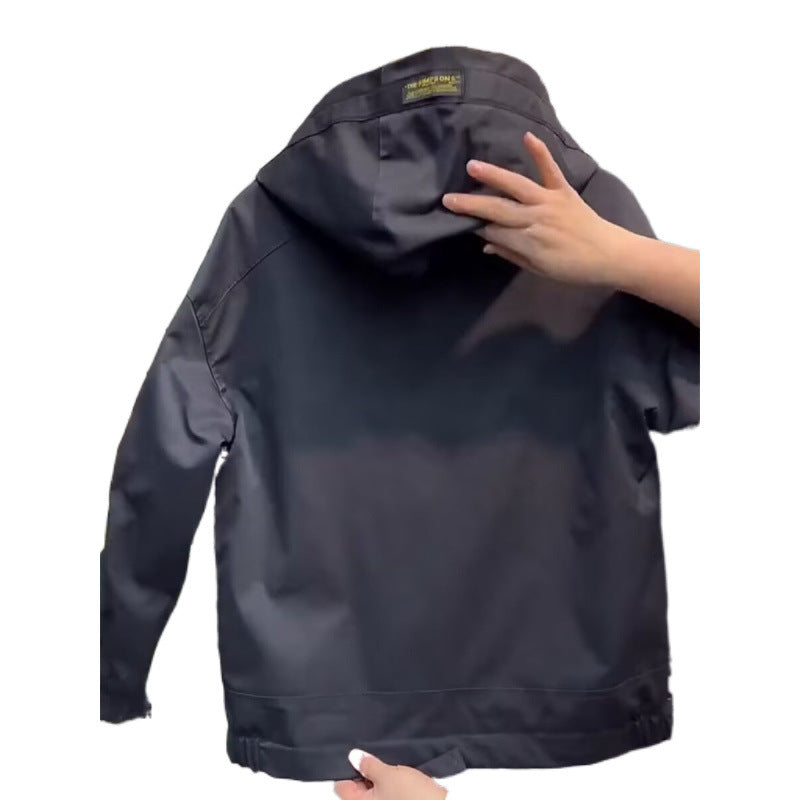 Herren Leichte Kapuzenjacke im Utility‑Stil mit Innenorganisation und Frontreißverschluss Nord Taschen