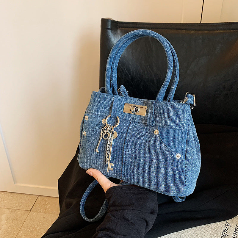 Damen Jeans-Shopper mit eleganten Details Nord Taschen