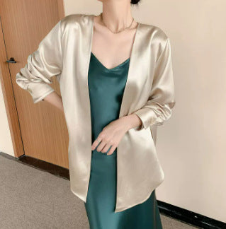 Damen Satin Robe Nord Taschen