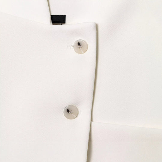Damen Kurzblazer mit Stehkragen und asymmetrischer Knopfleiste Nord Taschen