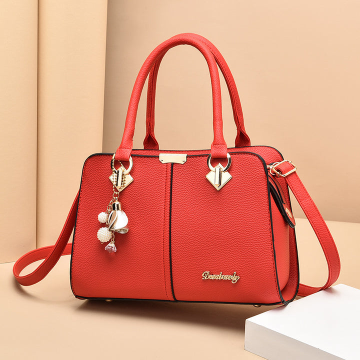 Damen elegante Handtasche mit charmanten Anhängern Nord Taschen