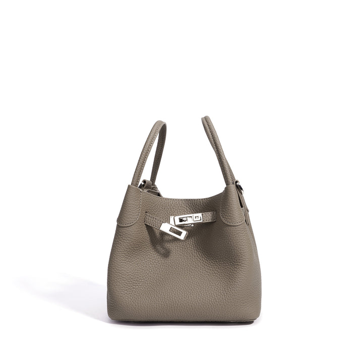 Damen-Handtasche aus strukturiertem Leder mit praktischen Fächern Nord Taschen
