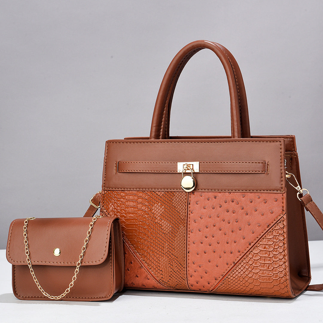 Damen elegante Handtasche mit abnehmbarer Mini-Clutch Nord Taschen