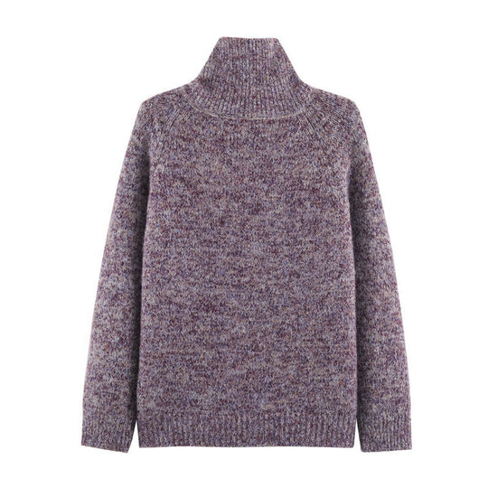 Damen Grobstrick‑Cardigan im Oversize‑Look mit hohem Rippkragen und Knopfleiste Nord Taschen
