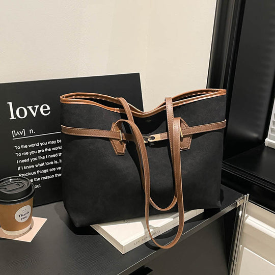 Damen vielseitige Tote-Tasche aus weichem Wildleder Nord Taschen