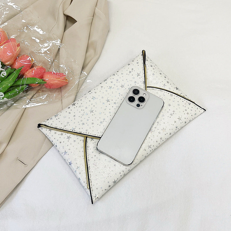 Damen elegante Umschlagtasche mit funkelndem Sternen-Design Nord Taschen