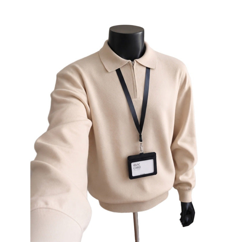 Herren Modischer Pullover mit Stehkragen Nord Taschen