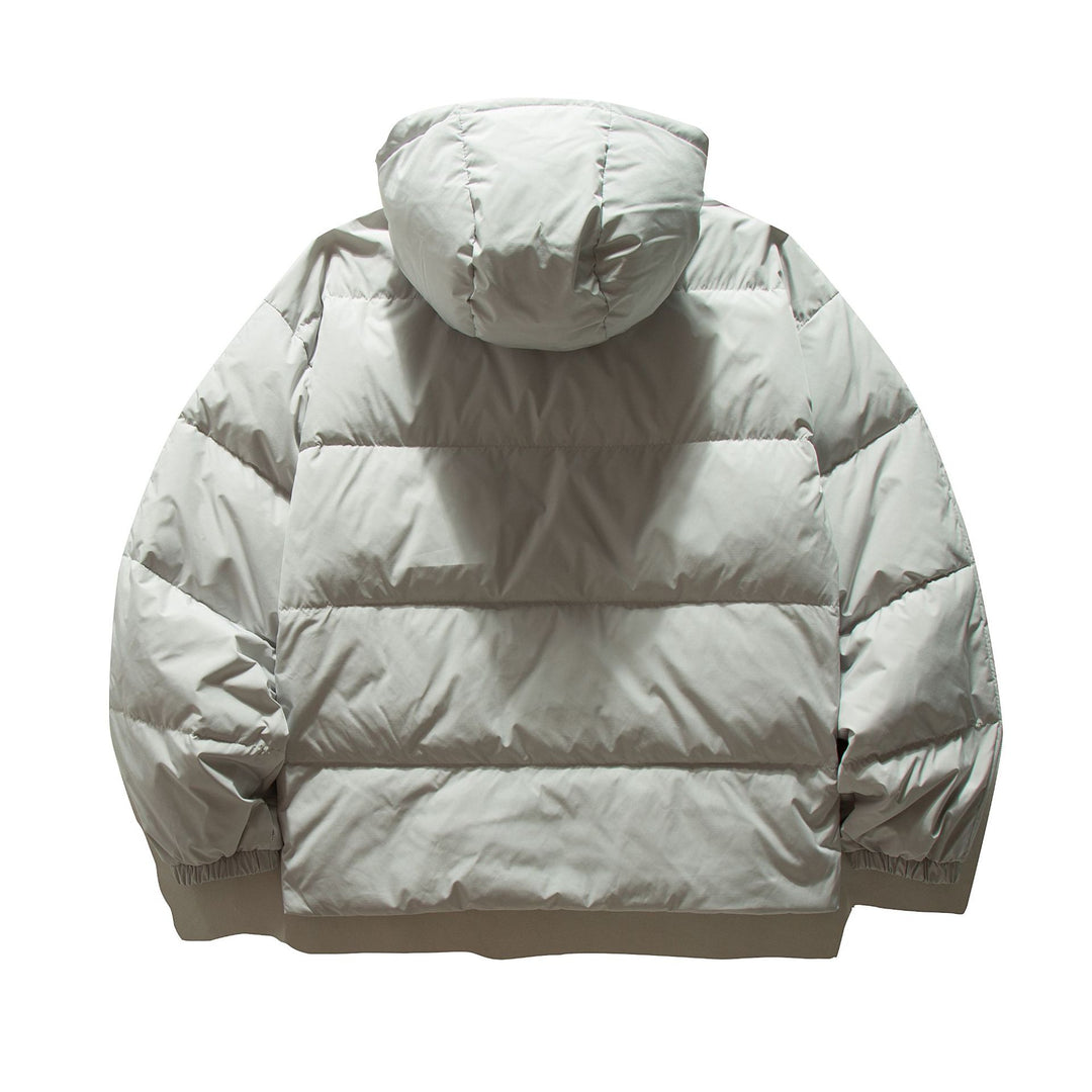Damen Oversize gesteppte Kapuzenjacke mit voluminöser Thermowattierung Nord Taschen