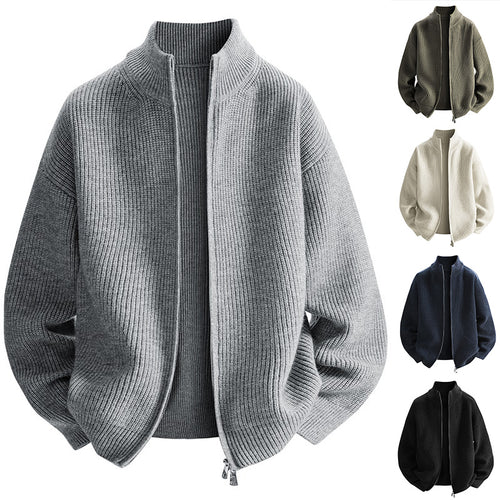 Herren Modische Strickjacke mit hohem Kragen Nord Taschen 1787964733