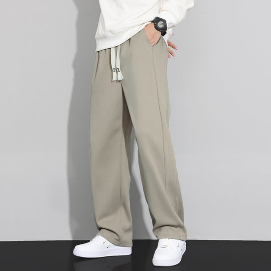 Herren Locker-weit geschnittene Lounge-Jogginghose mit Baumwoll-Fleece-Innenfutter und verstellbarem Kordelzug Nord Taschen
