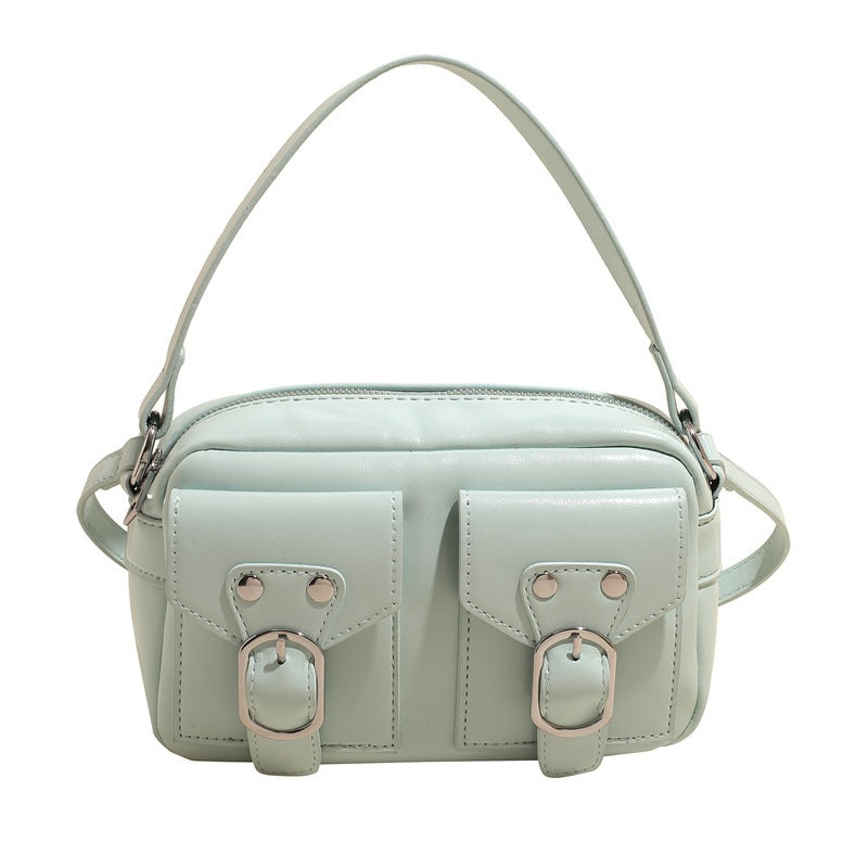 Damen Schultertasche mit stilvollem Schnallen-Detail und praktischen Fächern Nord Taschen