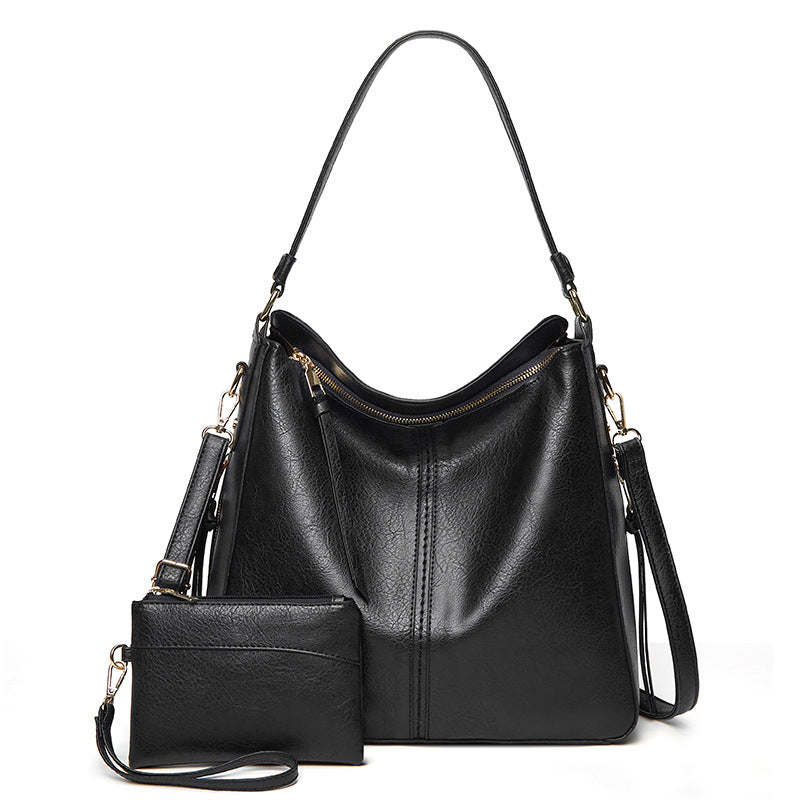 Damen Hobo-Tasche aus hochwertigem Kunstleder mit abnehmbarem Kosmetiktäschchen Nord Taschen