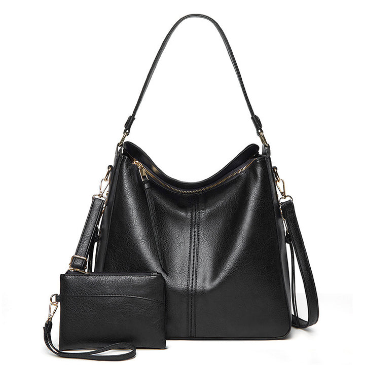 Damen Hobo-Tasche aus hochwertigem Kunstleder mit abnehmbarem Kosmetiktäschchen Nord Taschen