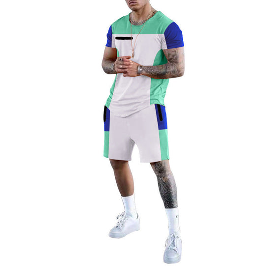 Herren Sportliches Freizeit-Set mit atmungsaktivem Design und praktischen Taschen