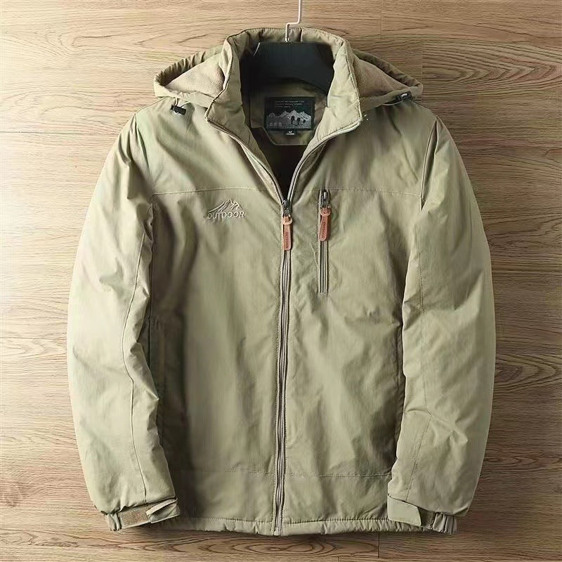 Herren  isolierte Softshell-Fieldjacke mit abnehmbarer Kapuze und verdeckter Reißverschlusstasche Nord Taschen