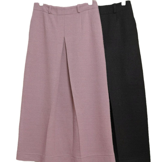 Damen Midirock mit hohem Bund und zentraler Kellerfalte Nord Taschen