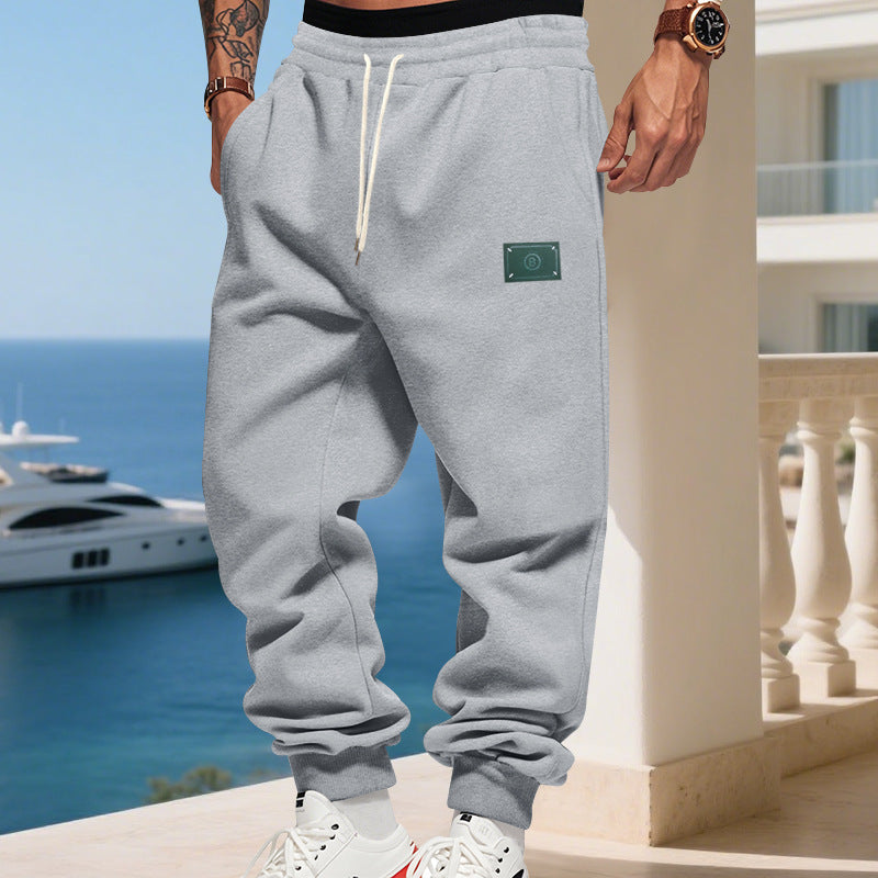 Herren bequeme Hoodie-Jogginghose mit elastischem Bund und praktischen Eingrifftaschen