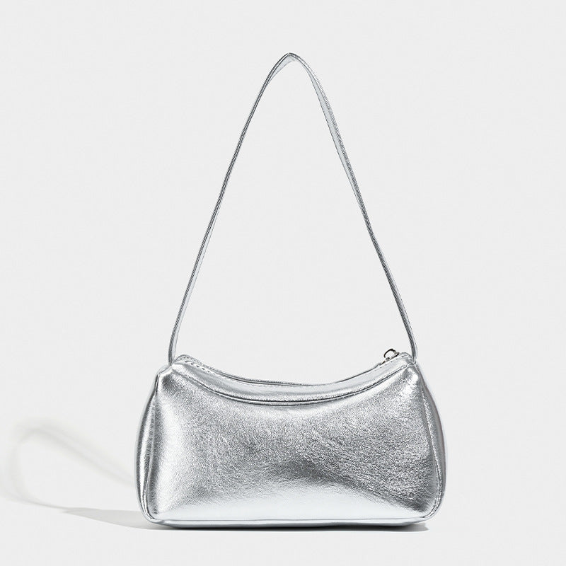 Damen modische Umhängetasche mit glänzender Metallic-Oberfläche Nord Taschen