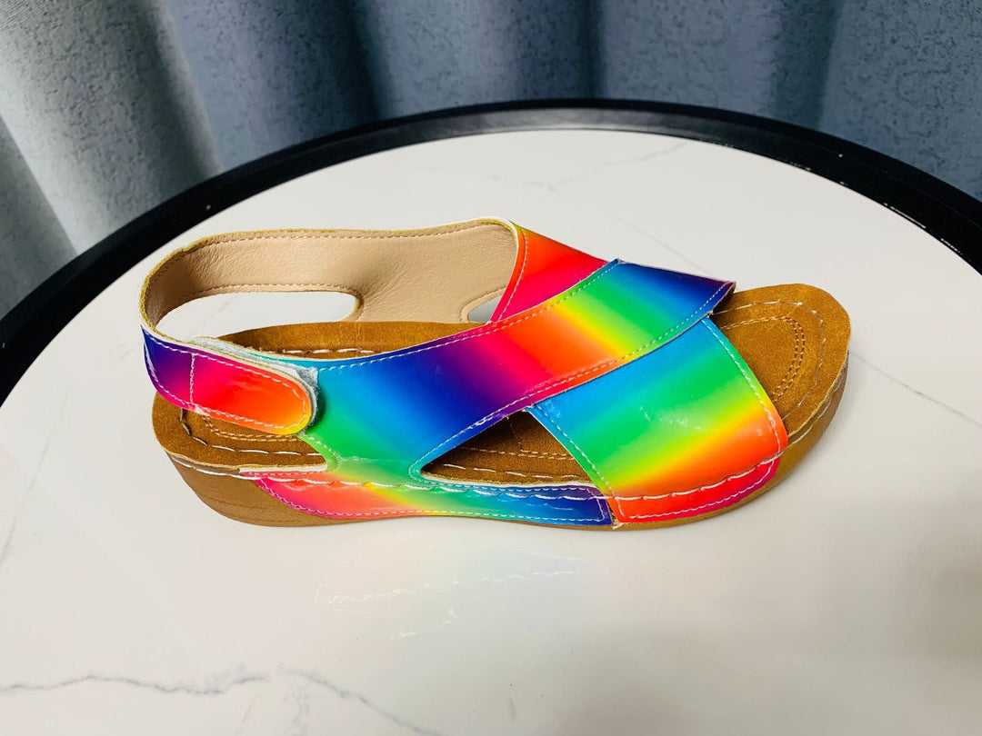 Damen Komfort-Sandalen mit anatomisch geformtem Fußbett und rutschfester Sohle