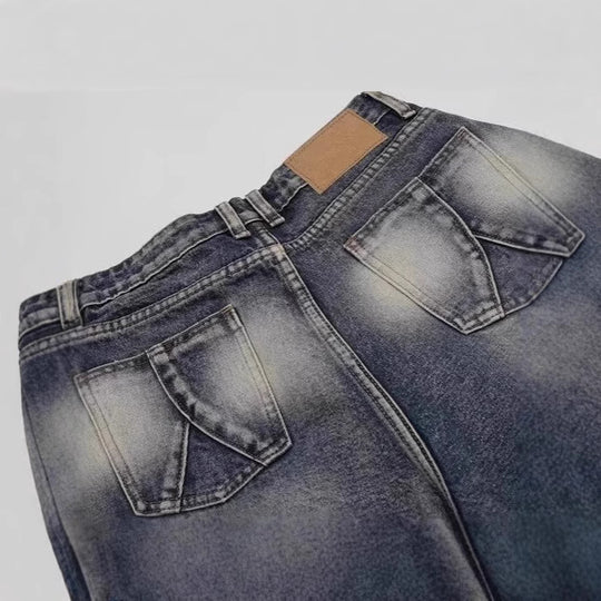 Herren modische Baggy-Shorts im Used-Look Nord Taschen