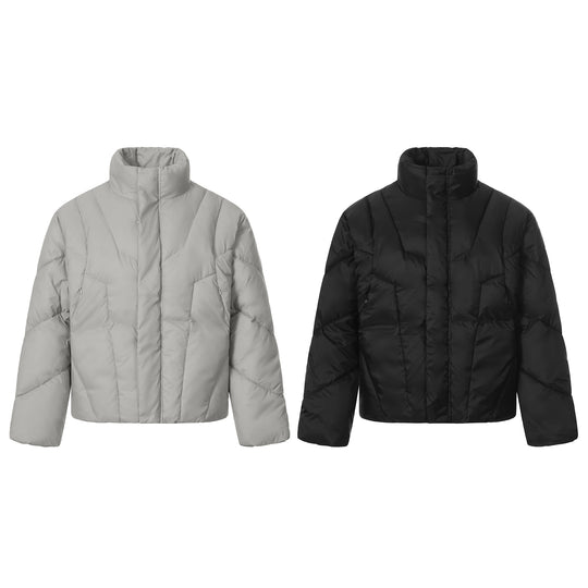 Unisex Kurze gesteppte Isolationsjacke mit wärmendem Funnelkragen Nord Taschen