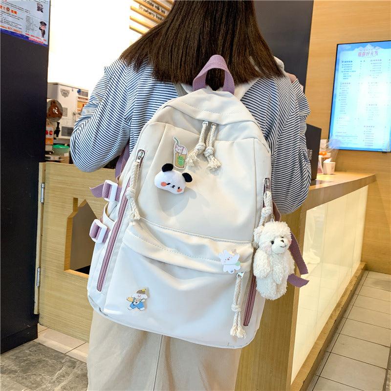Damen Rucksack mit niedlichen Applikationen und vielseitigen Fächern Nord Taschen