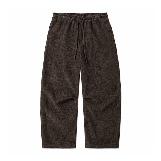 Damen Weite Relaxed-Hose aus Denim‑Optik mit elastischem Bund und Kordel Nord Taschen