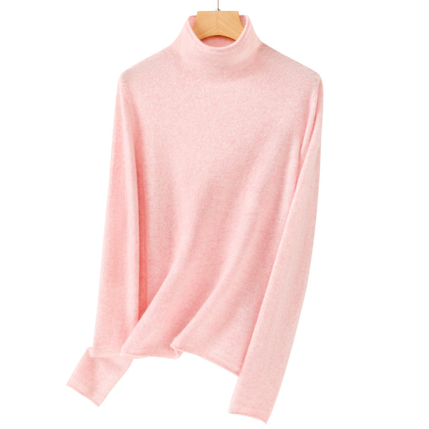 Damen Feiner Rollkragenpullover aus ultraleichtem Feinstrick mit schlanker Silhouette Nord Taschen
