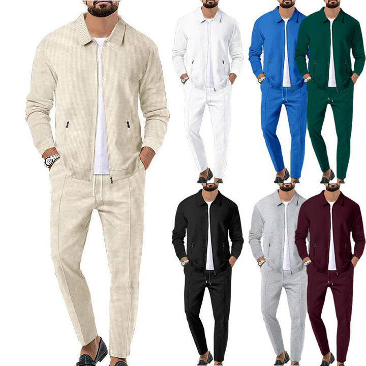 Herren sportliches Komplettset mit eleganter Oberjacke