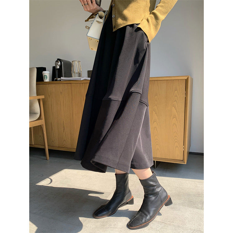 Damen Eleganter Midirock aus luftiger Baumwolle Nord Taschen