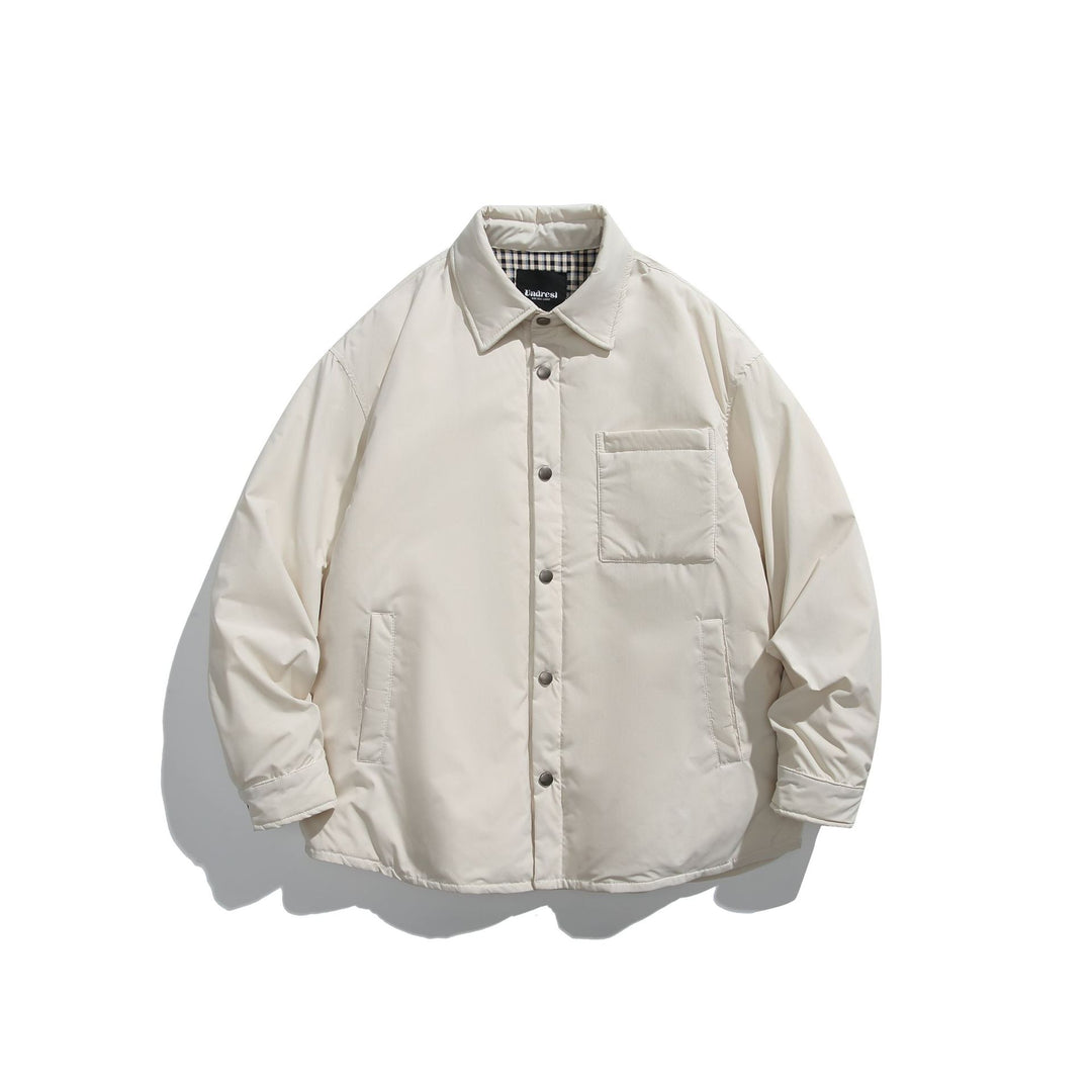 Unisex Wattierte Coach-Jacke mit Karofutter und Druckknopfleiste Nord Taschen