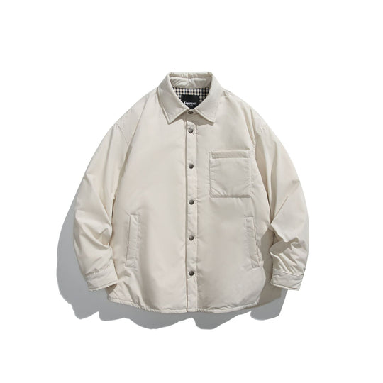 Unisex Wattierte Coach-Jacke mit Karofutter und Druckknopfleiste Nord Taschen