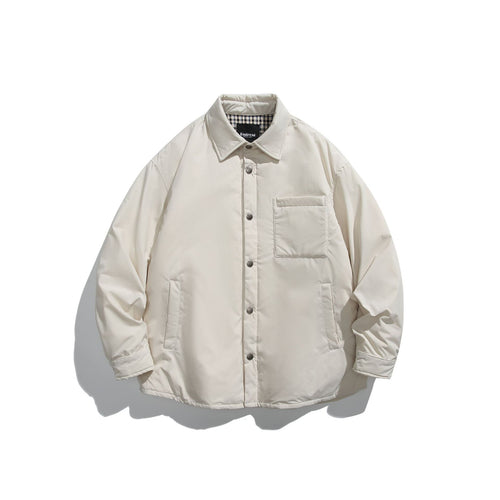 Unisex Wattierte Coach-Jacke mit Karofutter und Druckknopfleiste Nord Taschen