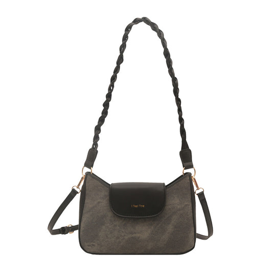 Damen modische Umhängetasche mit elegantem Kettenhenkel und praktischem Klappverschluss Nord Taschen
