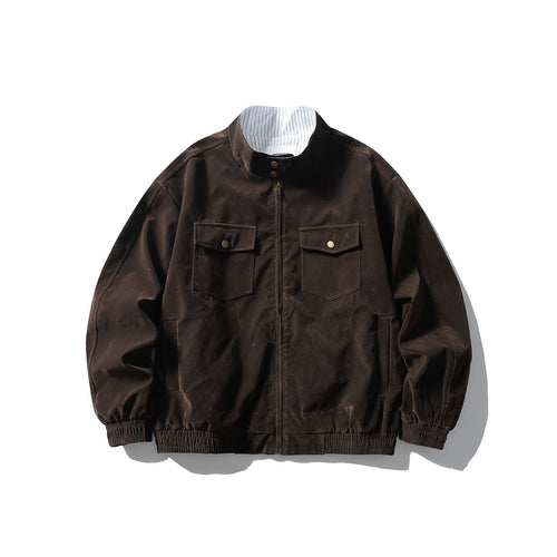Herren Boxy Field-Blouson aus robustem Canvas mit hohem Stehkragen Nord Taschen