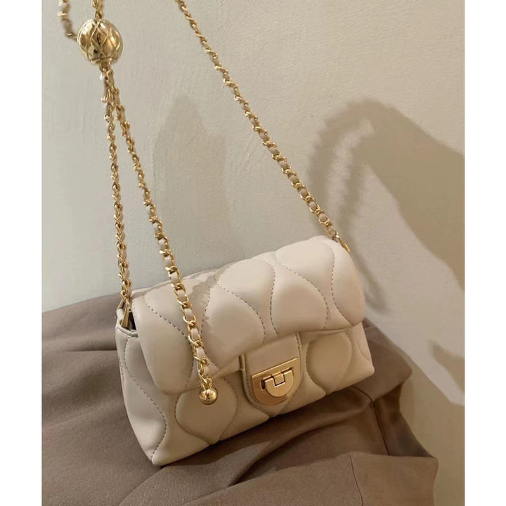 Damen Clutch-Tasche mit modischem Kettenakzent und luxuriösem Steppmuster Nord Taschen