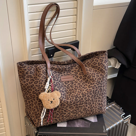 Damen modische Tragetasche mit elegantem Leopardenmuster Nord Taschen