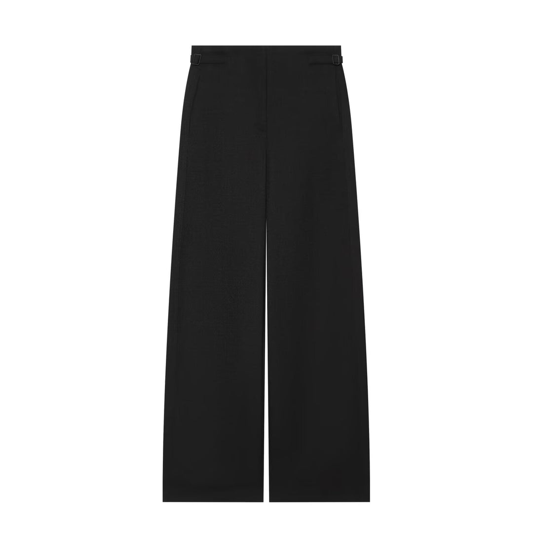 Damen Weite High Waist Culotte‑Hose mit klarer Frontnaht und seitlichen Taillenriegeln Nord Taschen