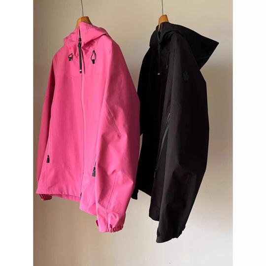 Damen Wasserdichte Kapuzenjacke mit verdecktem Reißverschluss und verstellbarer Kapuze Nord Taschen