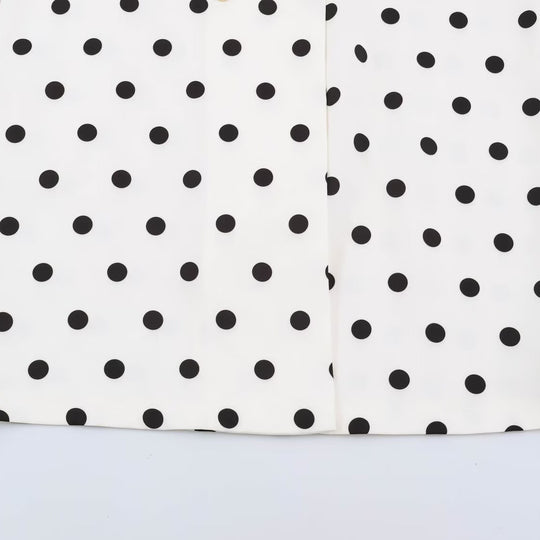Damen Midilanger Mantel mit Polka‑Dot‑Print, Doppelreiher und Schalkragen Nord Taschen