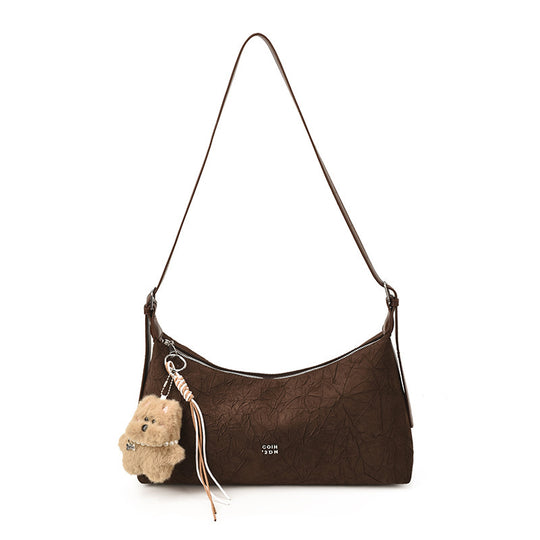 Damen Hobo-Tasche mit charmantem Tieranhänger und praktischem Kordelzug Nord Taschen