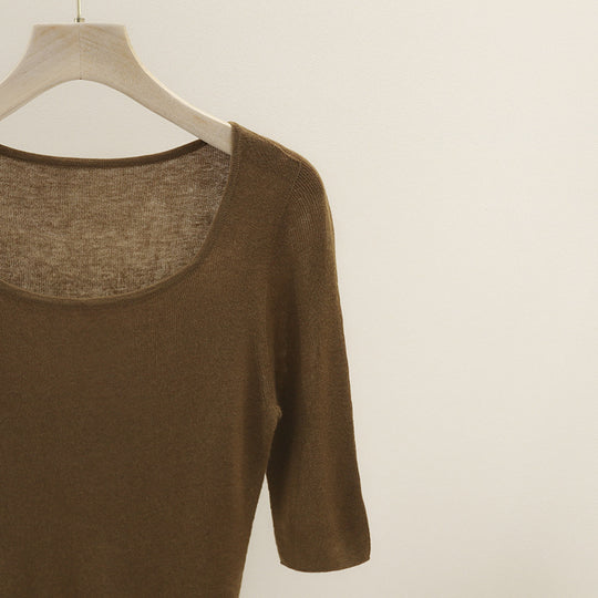 Damen Feines Ripp-Strick-Top mit breiten Trägern und glattem Fall Nord Taschen