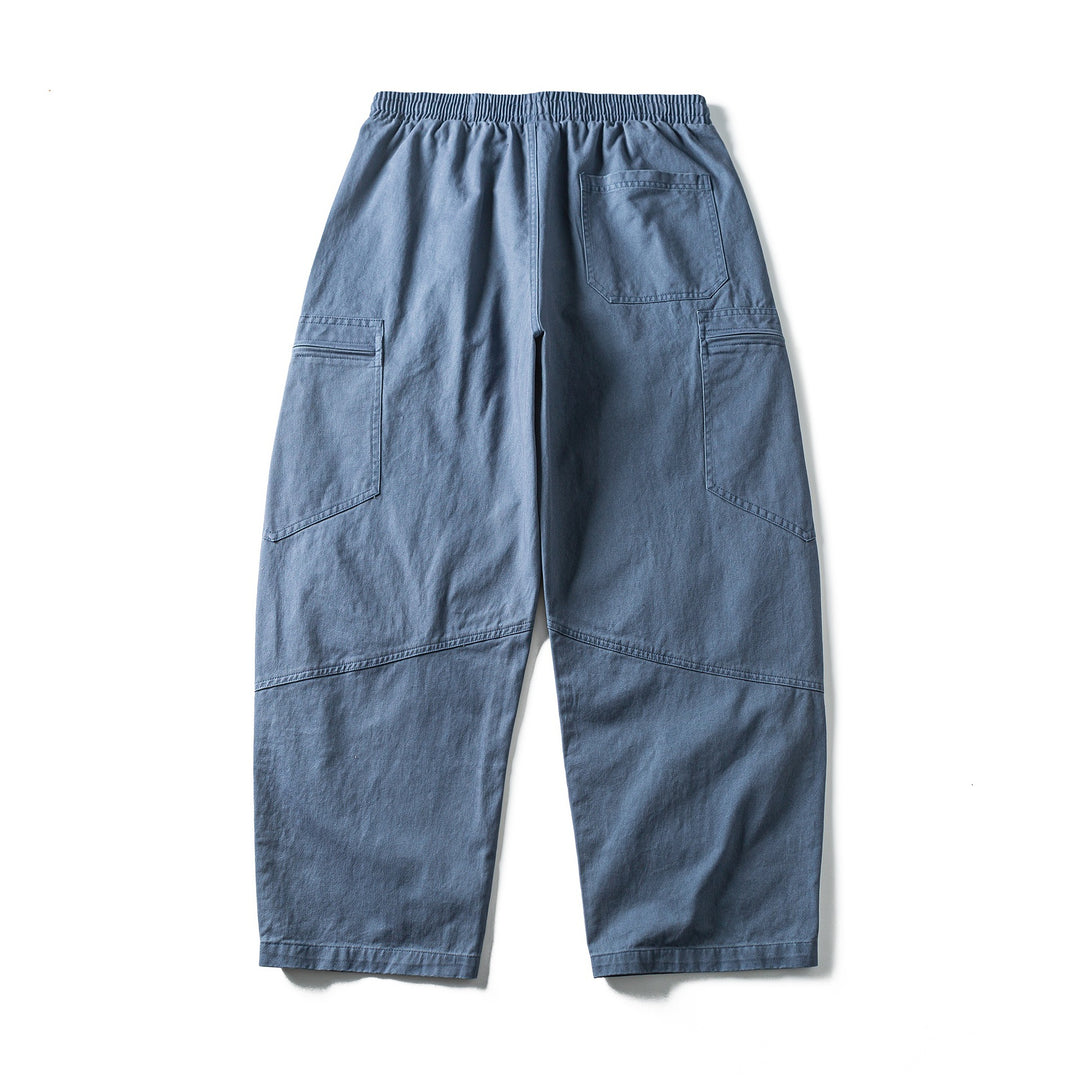 Herren Cropped Cargo-Hose mit elastischem Bund, Tunnelzug und Reißverschlusstaschen Nord Taschen