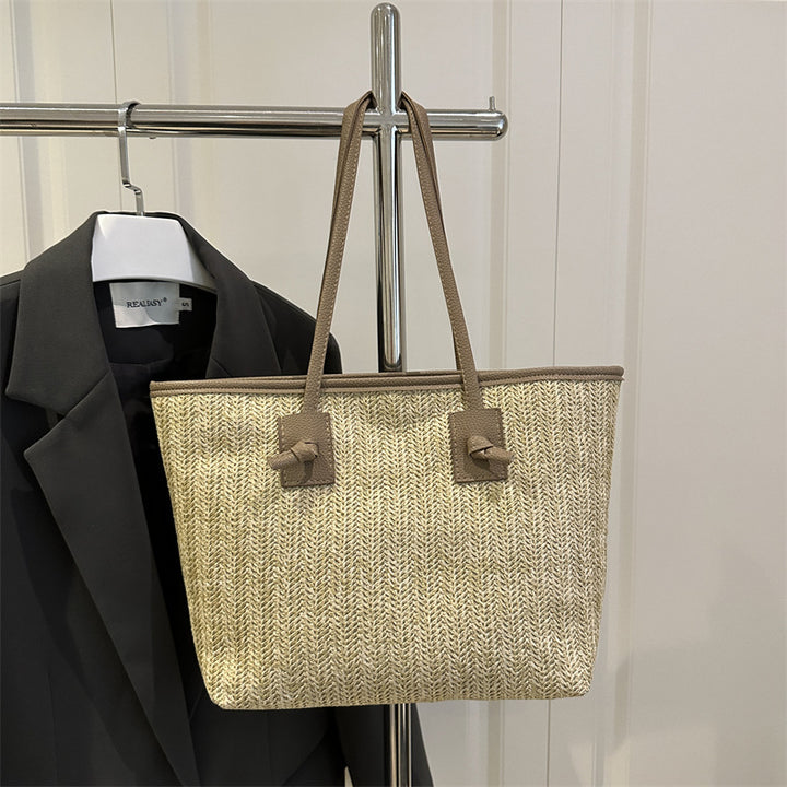 Damen trendige Strandtasche mit elegantem geflochtenem Design Nord Taschen