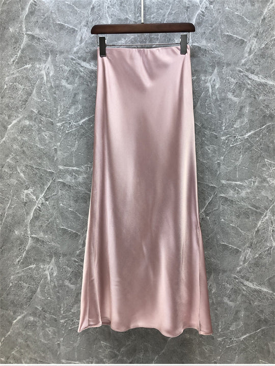 Damen Eleganter Midi-Rock aus hochwertigem Satin Nord Taschen