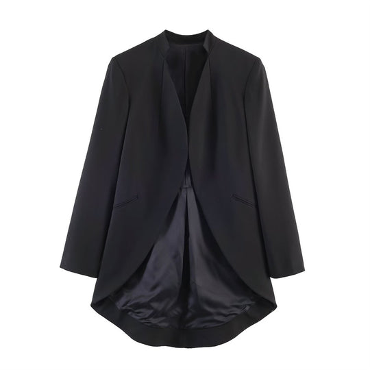 Damen Hochtaillierte elegante Anzughose mit Bügelfalte und geradem Bein Nord Taschen