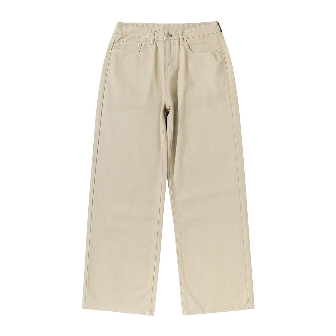 Damen Weite Cropped-Hose mit hohem Bund, geradem Bein und Five-Pocket-Design Nord Taschen