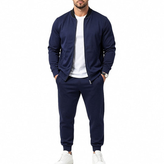 Herren Zweiteiliges Casual-Trainingsset mit Bomberjacke und tapered Jogginghose Nord Taschen