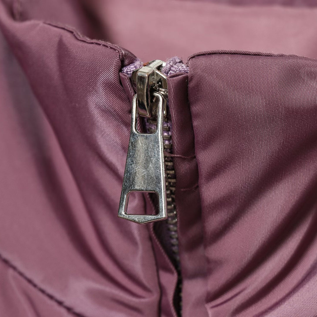 Damen Cropped‑Bomberjacke im Satin‑Look mit Stehkragen und Taillen‑Tunnelzug Nord Taschen